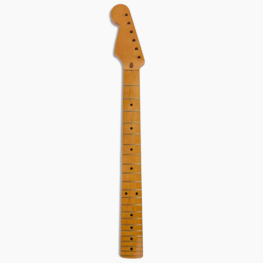 Replacement Left-Handed Maple Neck for Strat, with Finish, Full
