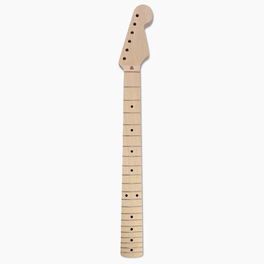 Replacement Neck for Strat, Solid Maple, No Finish, 21 frets, Full