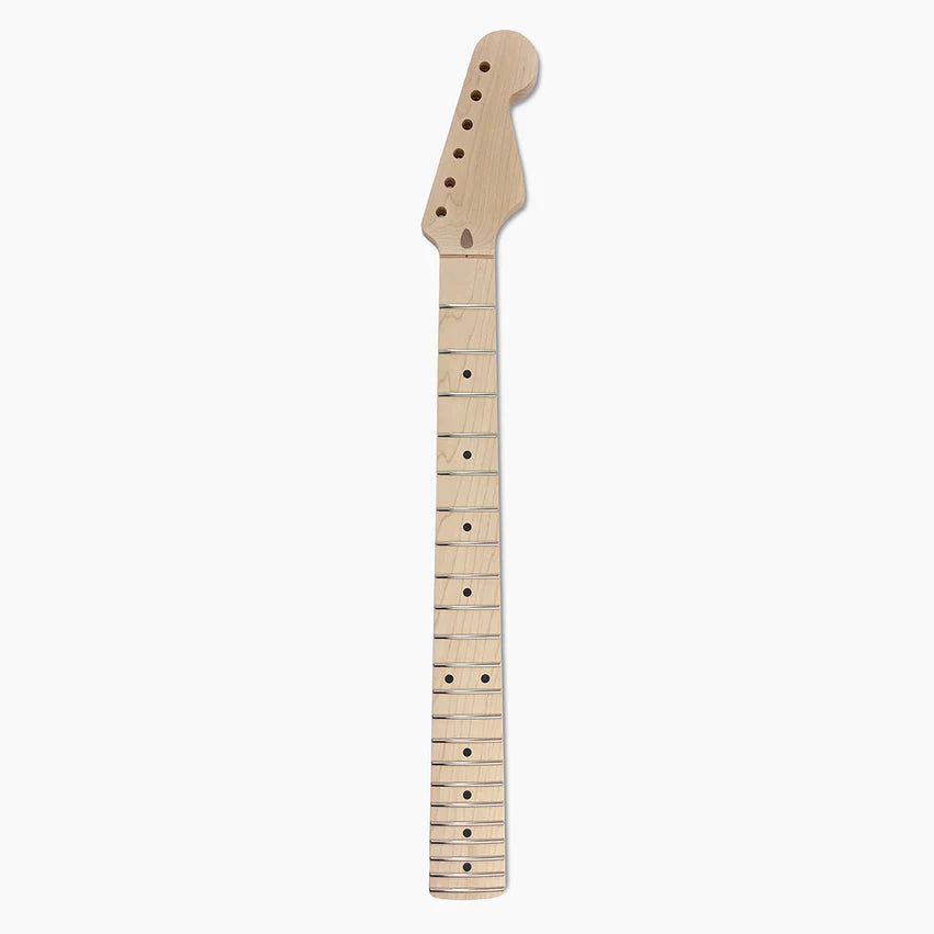 Replacement Neck for Strat, Solid Maple, No finish, 22 fret, Full