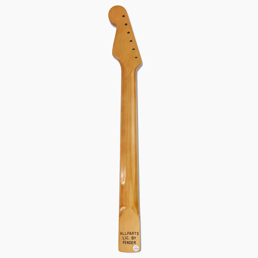 Replacement Neck for Strat, Maple with Rosewood Fingerboard, with Finish, 22 Frets, Back