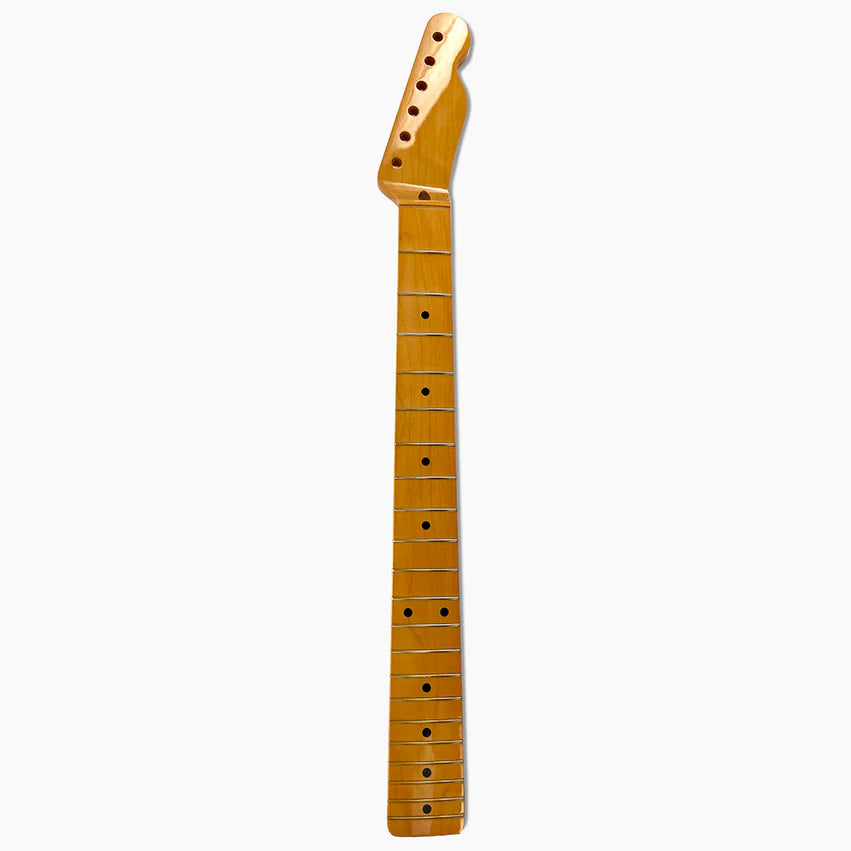 Replacement Chunky Nitro Maple Neck For Tele, with Nitrocellulose Finish Topcoat, Full
