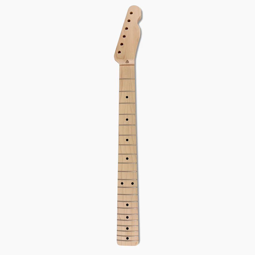 Replacement Maple Neck for Tele, No Finish, 21 frets, Full