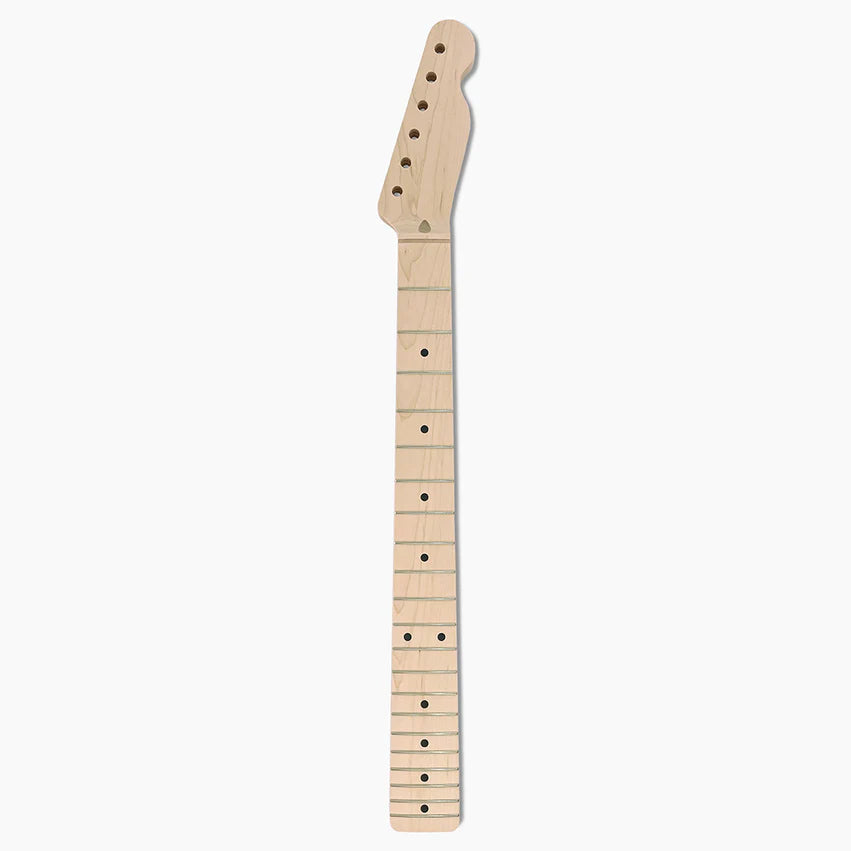 Replacement Chunky Neck for Tele, Solid Maple, No Finish, 21 Frets, Full