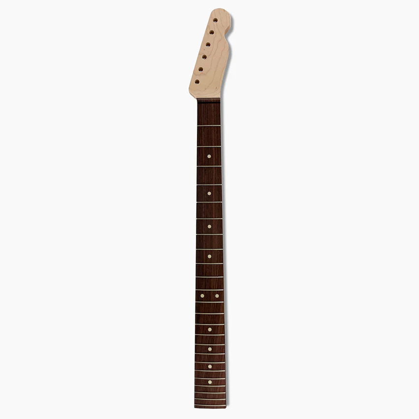 Baritone neck for Telecaster, 24 Frets, Maple with Rosewood Fingerboard, Full