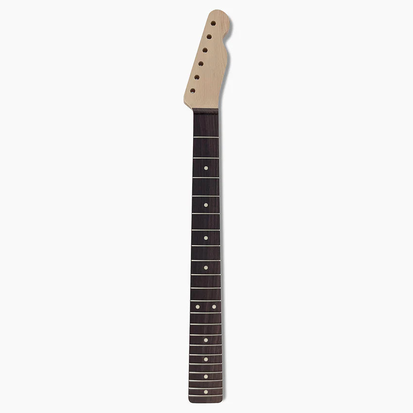 Replacement Rosewood Neck for Tele®, No Finish, 10 Inch Radius, 21 Frets, Full