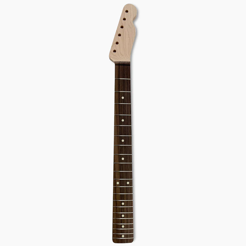 Replacement Rosewood Neck for Tele, No Finish, 21 Frets, Full
