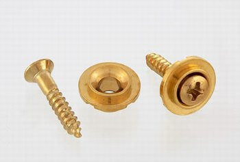 Round String Guides for Guitar, gold with screw