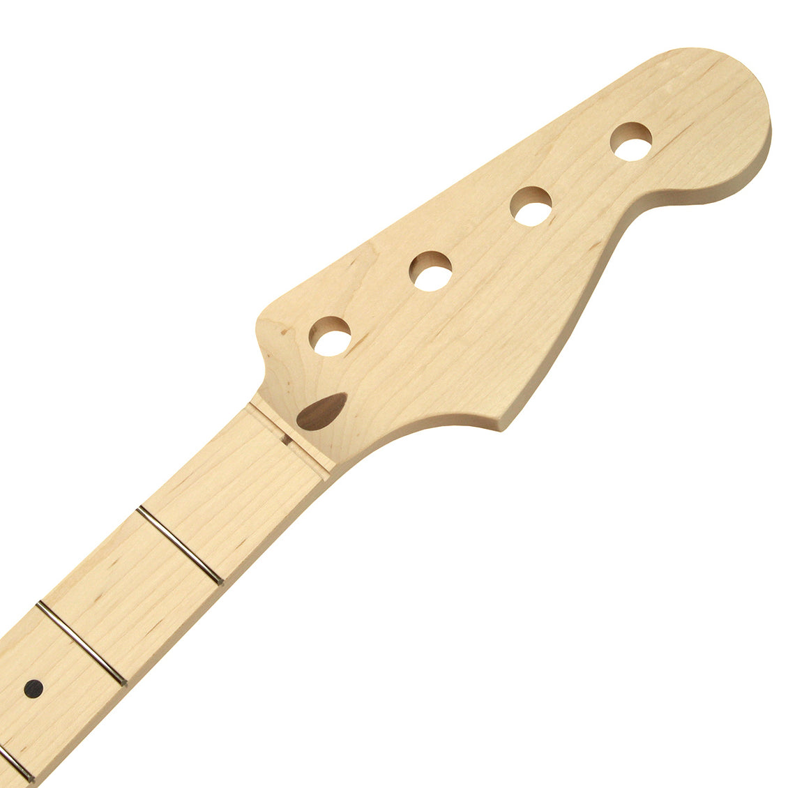 Jazz Bass Replacement Neck, No Finish, Maple