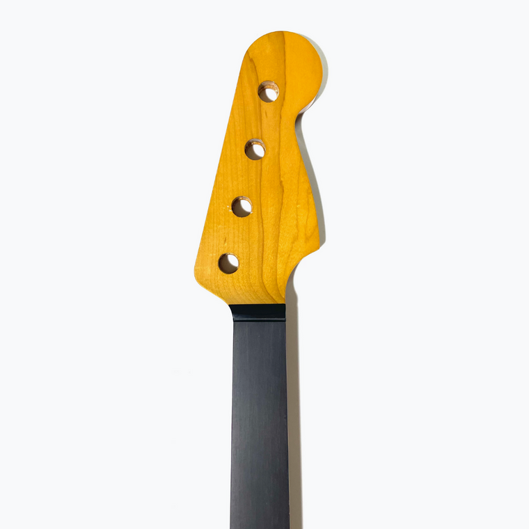 Replacement neck for Precision Bass, Fretless, no lines, with Finish, Headstock
