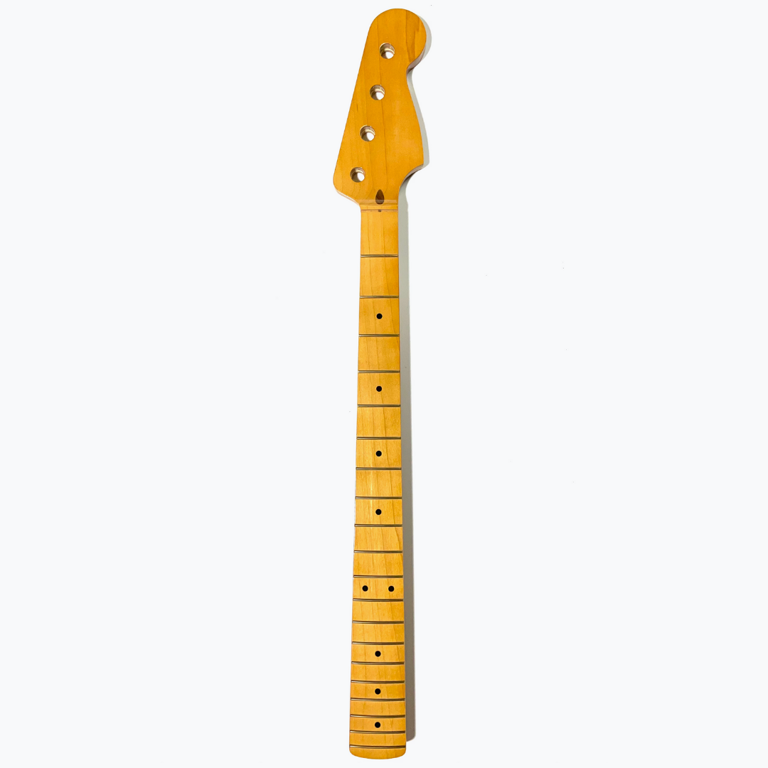 Replacement Neck for P-Bass, Solid Maple, With Finish