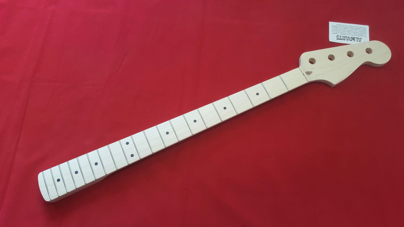 Replacement Unfinished Neck for P-Bass, Solid Maple, Full