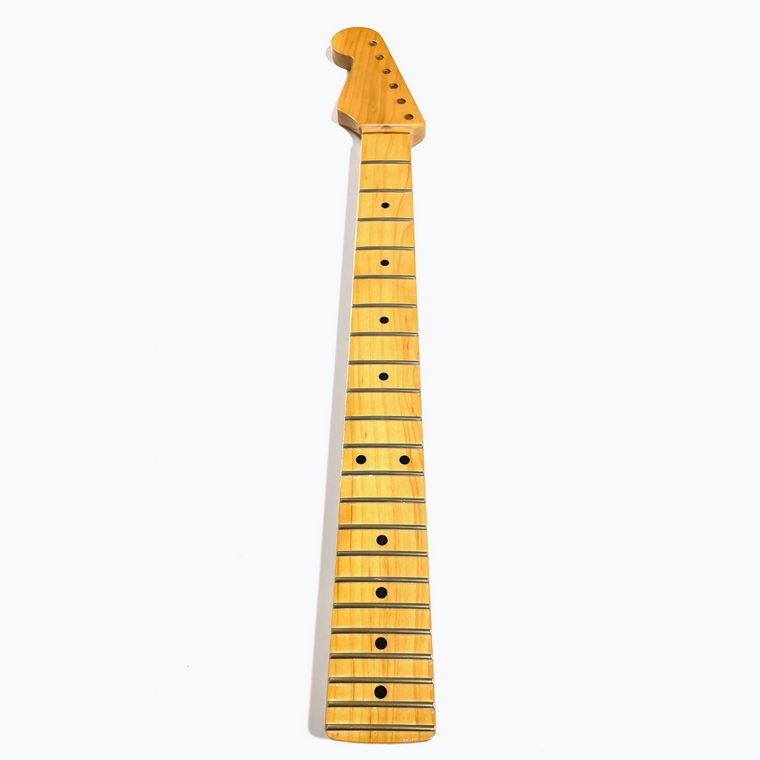Replacement Left-Handed Maple Neck for Strat, with Finish