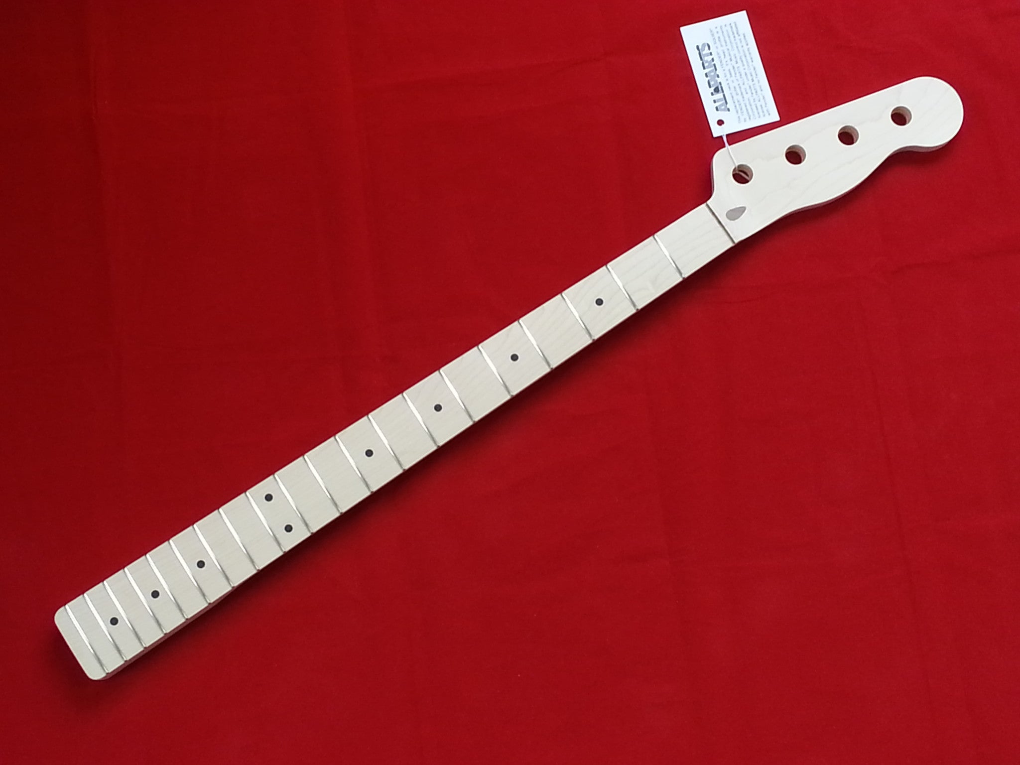 Replacement Maple Neck for Tele Bass, No Finish