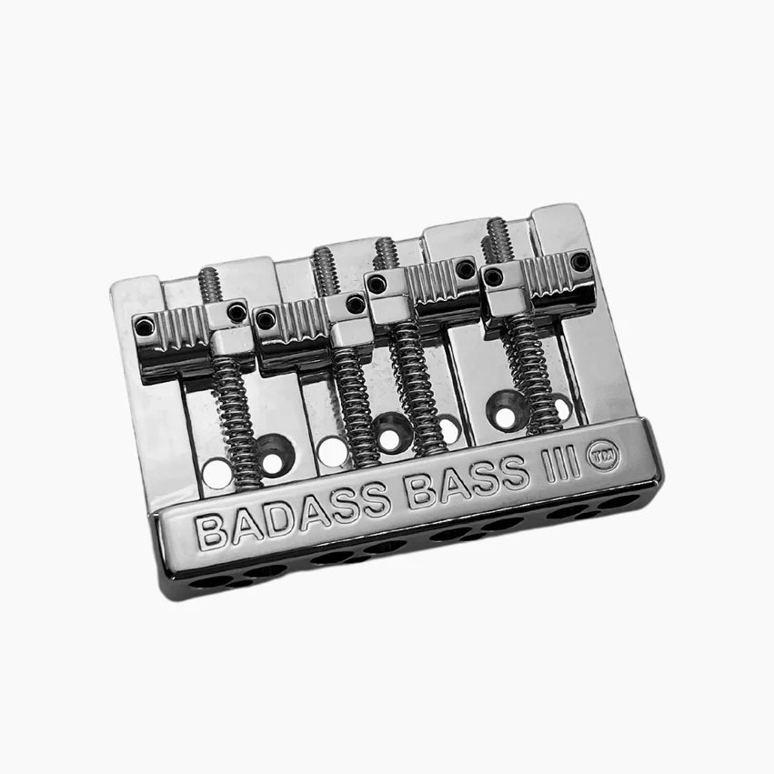 Leo Quan Badass III 4-String Bass Bridge, Chrome