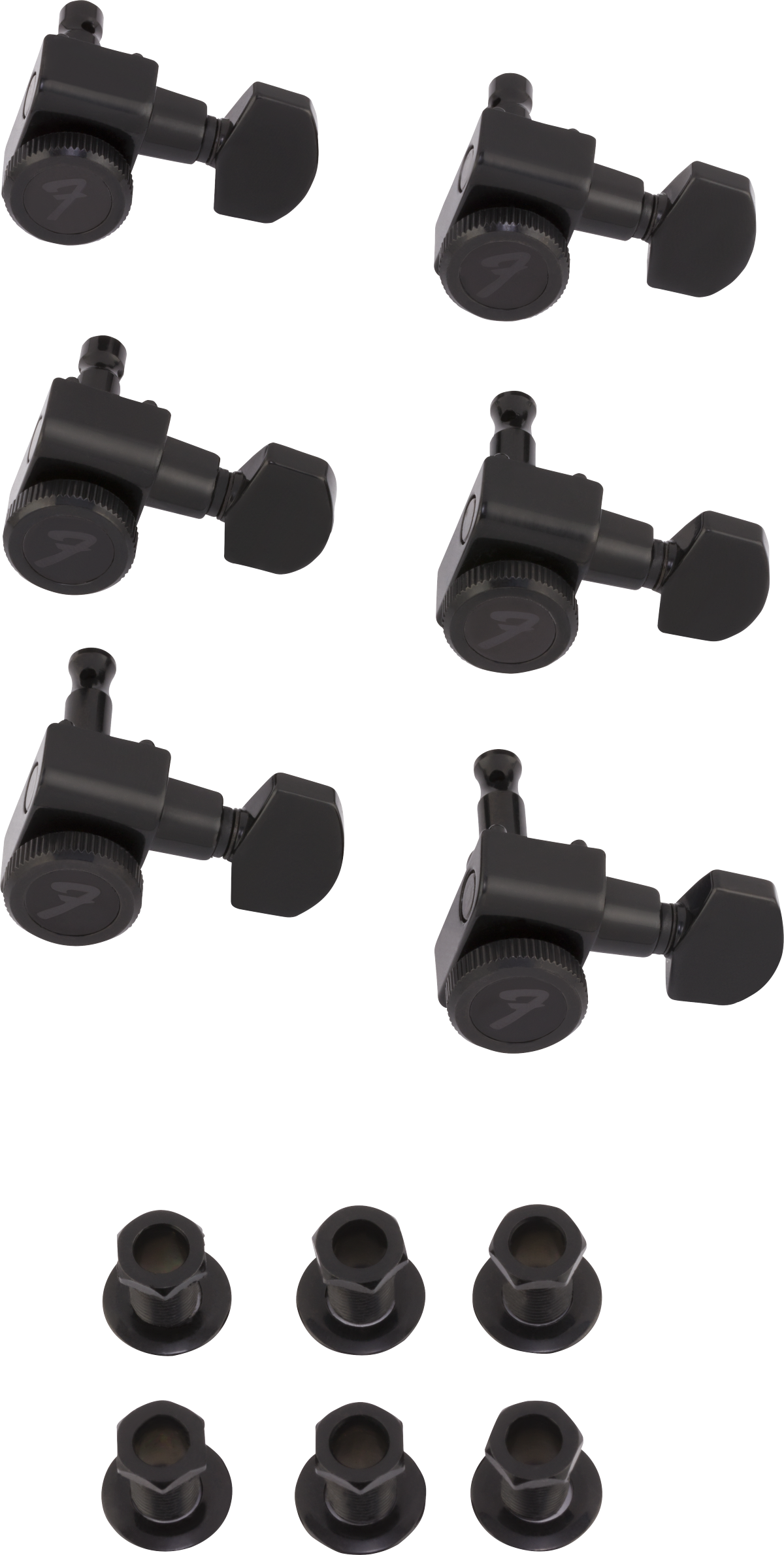 Fender Locking Stratocaster®/Telecaster® Tuning Machine Set, Black