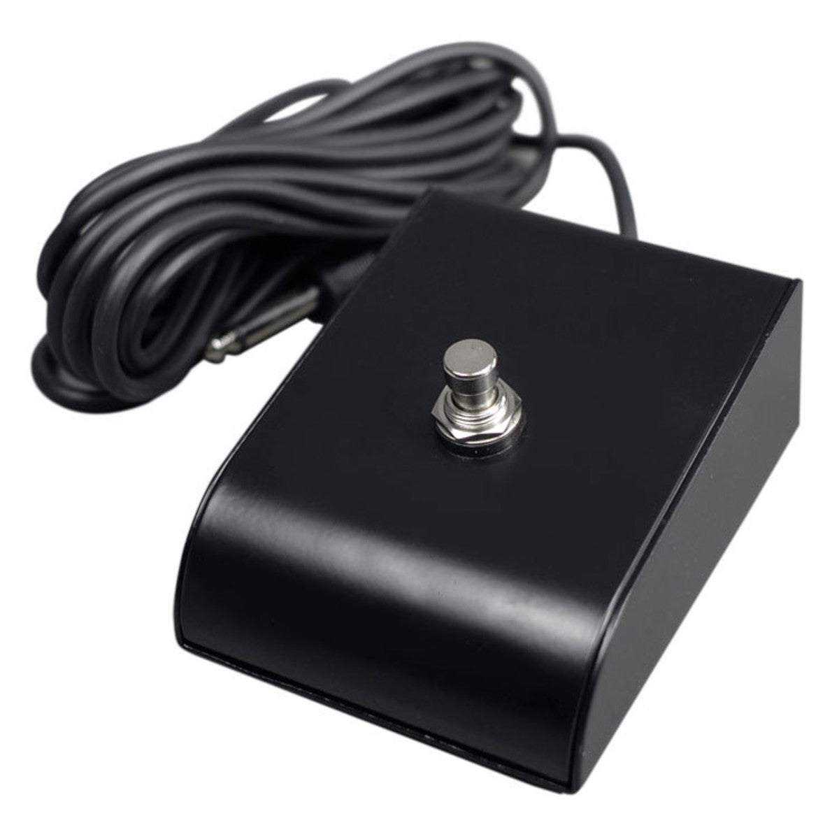 British style 1-Button Black Footswitch Assembly with 1/4
