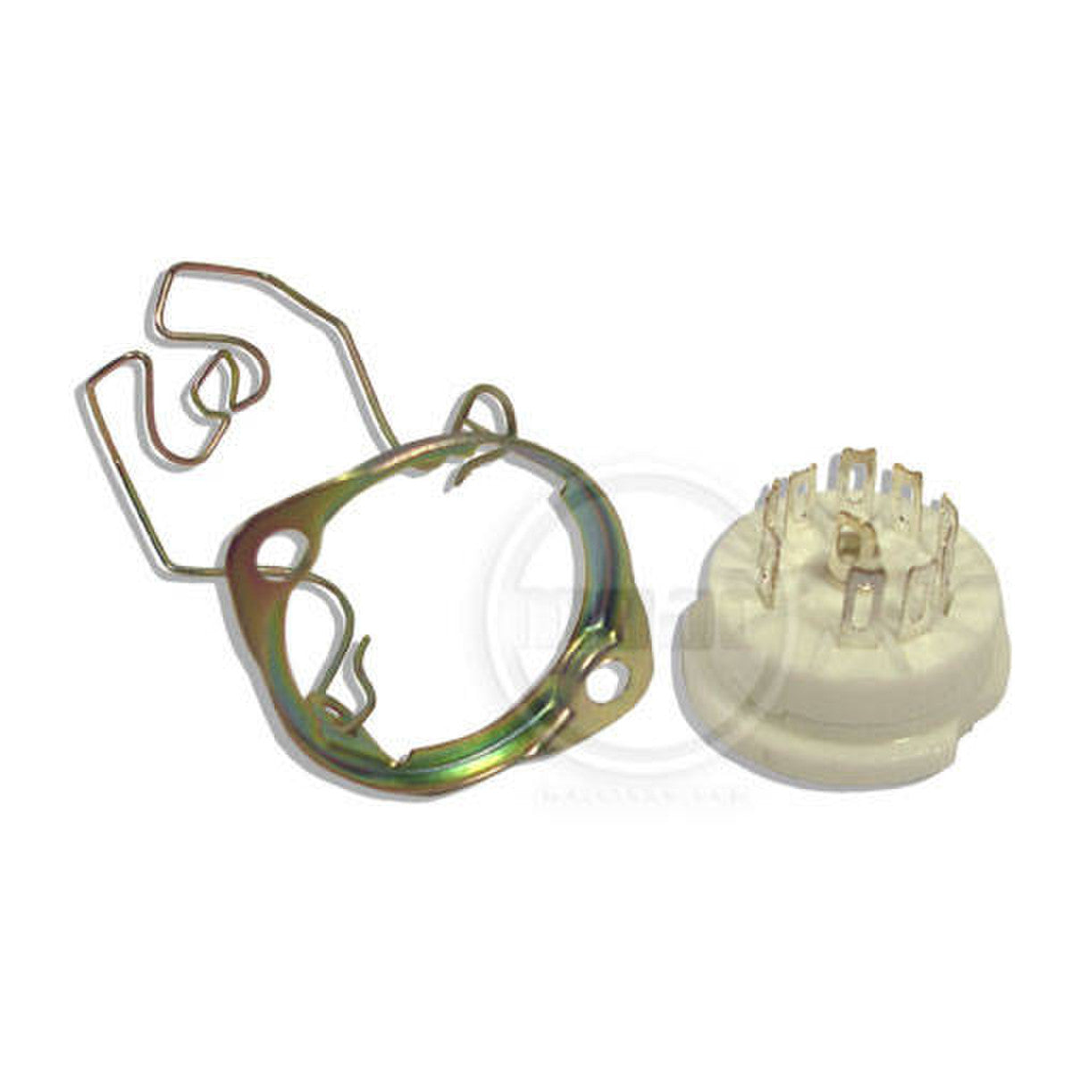 9 Pin Ceramic Chassis Mount Socket W/Mounting Bracket & EL84 Tube Wire