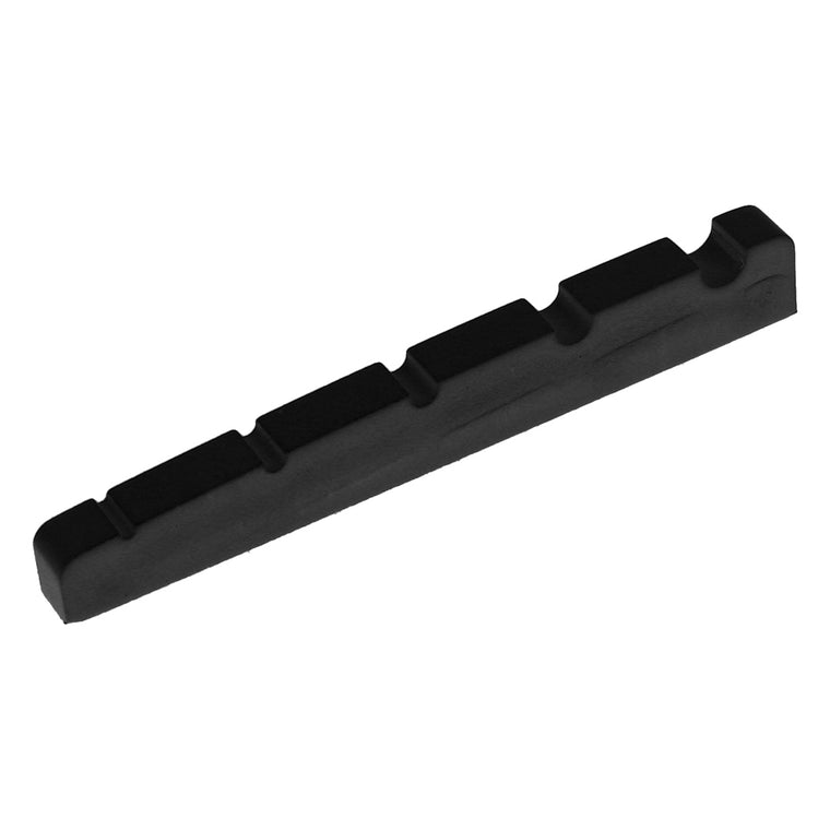Black Plastic Slotted Nuts for 5 string Bass