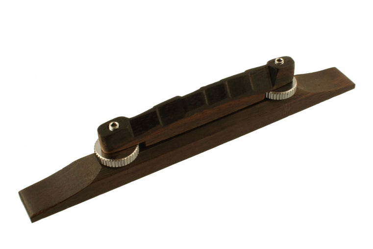 Compensated Bridge and Base for Flat Top Guitar, Rosewood