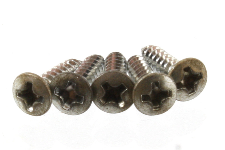 20 Viti Acciaio Inox Per Pickguard Chitarra #4 X 1/2 Pollice - Phillips USA