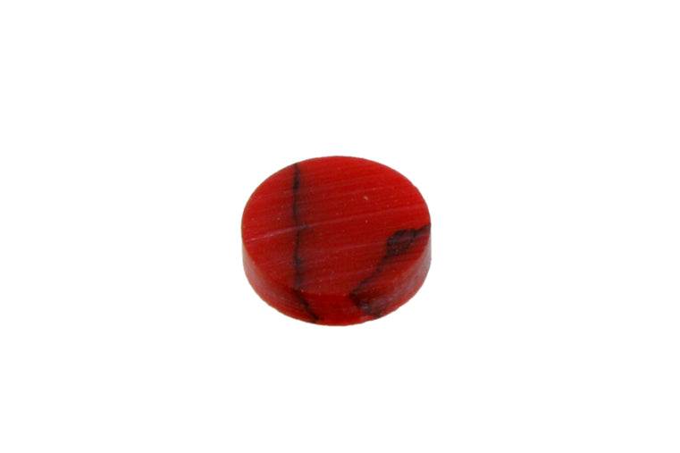 Stone Inlay Dots - 1/4 inch (6.35mm), Pack of 12 | Red Jasper | Allparts UK