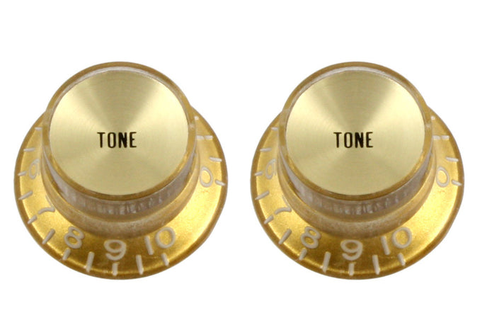 Tone Reflector Cap Knobs in Gold