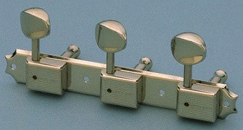 Tuning keys - vintage Deluxe style tuning keys 3x3 on a strip w nickel ...
